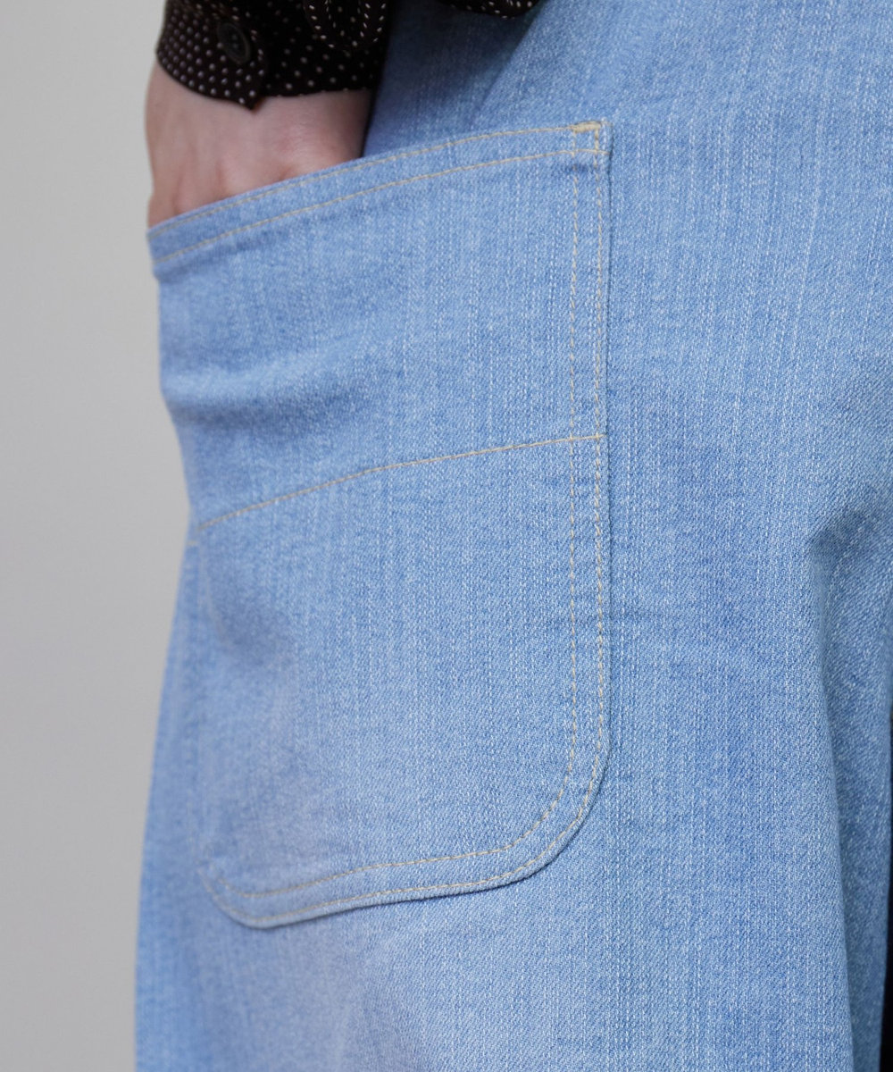 FRAPBOIS モーメントデニム デニムパンツ サックスブルー