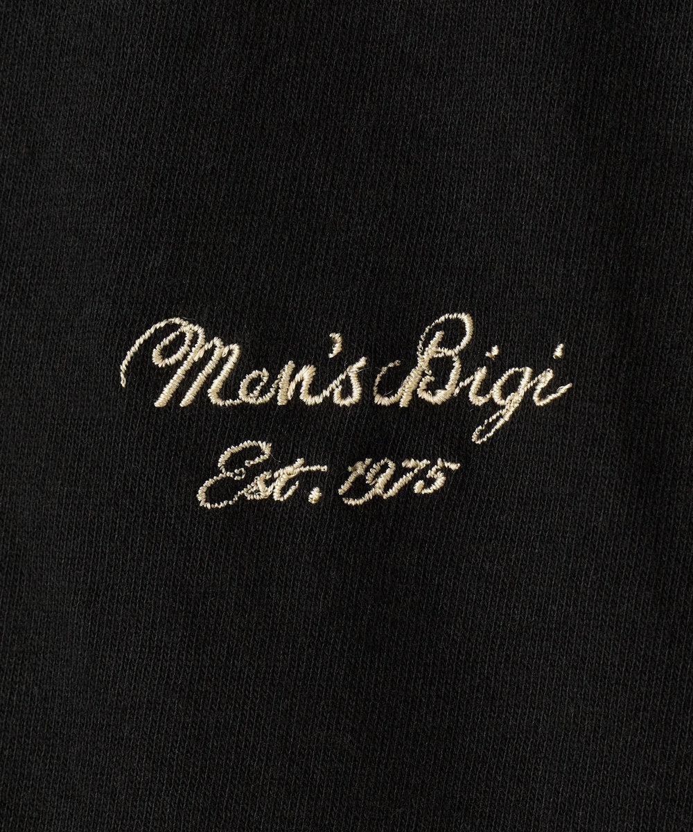 MEN'S BIGI 50th ANNIVERSARY TEE 刺繍ロゴ ブラック