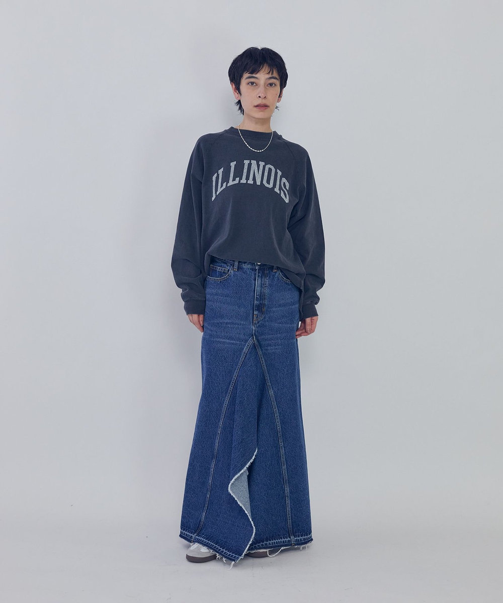 1er Arrondissement デニムスカート インディゴブルー