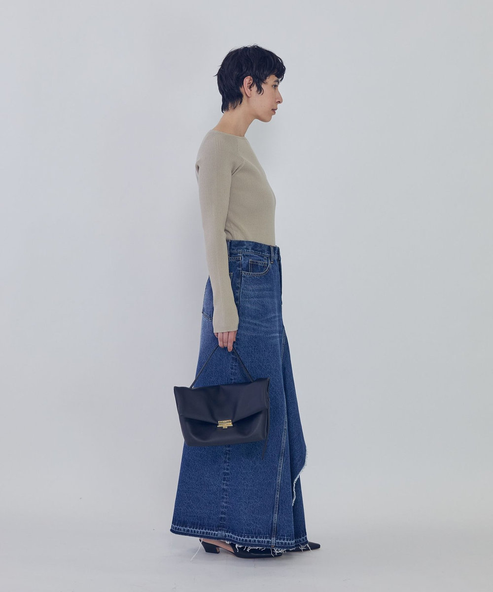 1er Arrondissement デニムスカート インディゴブルー