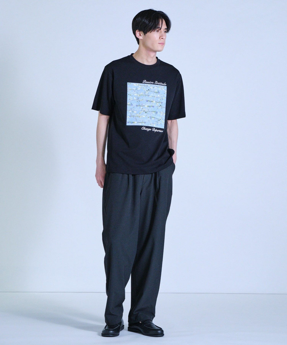 UNION STATION 【HIBIYA-KADAN】コラボグラフィックTシャツ ブラック
