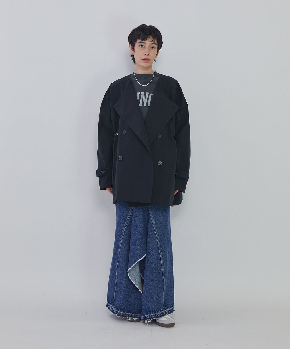 1er Arrondissement デニムスカート インディゴブルー