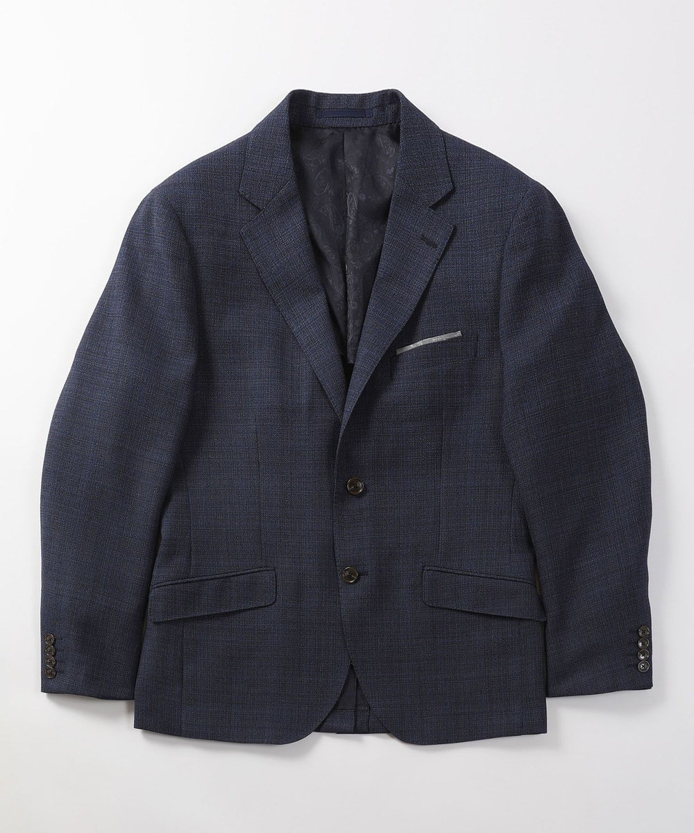MEN'S BIGI 【ACTIVE TAILOR】ミックスヤーンテーラードジャケット ネイビー