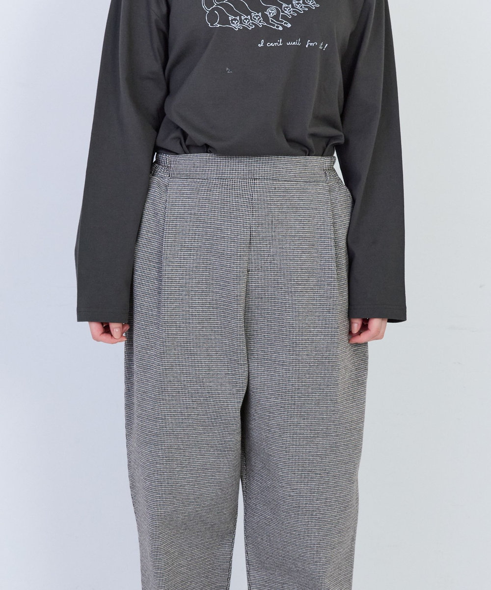 congés payés ADIEU TRISTESSE コットンポンチタックパンツ ブラウン系その他
