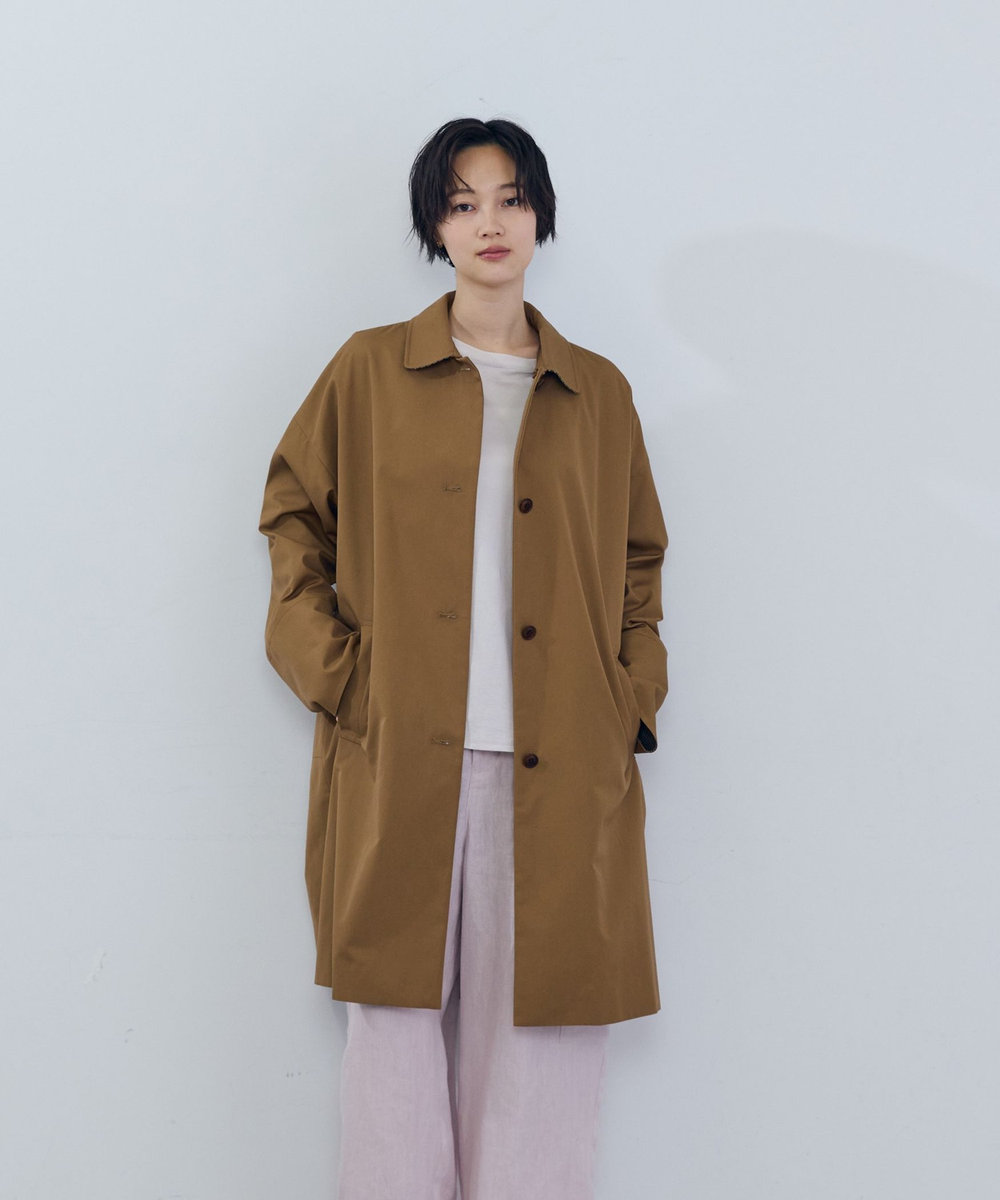 ADIEU TRISTESSE ステンカラーコート キャメル