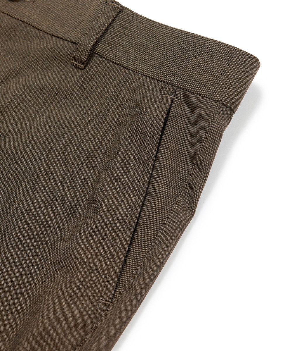 MEN'S BIGI 【MARLANE/マルラーネ】ウールシャンブレー リラックスフィットスラックス ブラウン
