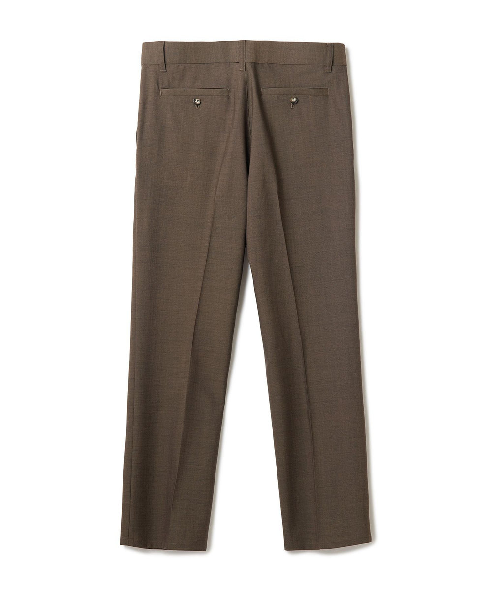 MEN'S BIGI 【MARLANE/マルラーネ】ウールシャンブレー リラックスフィットスラックス ブラウン