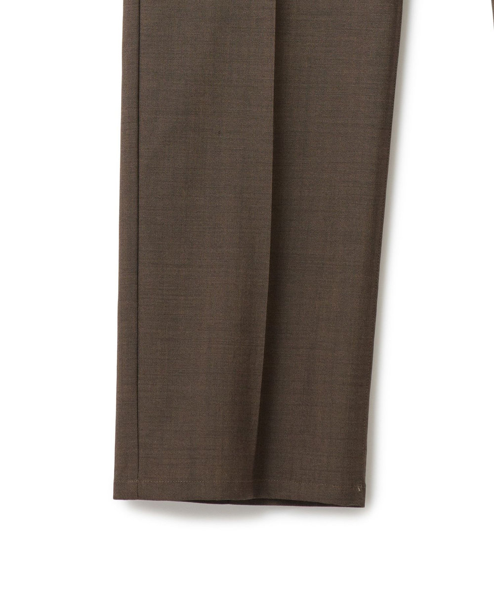 MEN'S BIGI 【MARLANE/マルラーネ】ウールシャンブレー リラックスフィットスラックス ブラウン