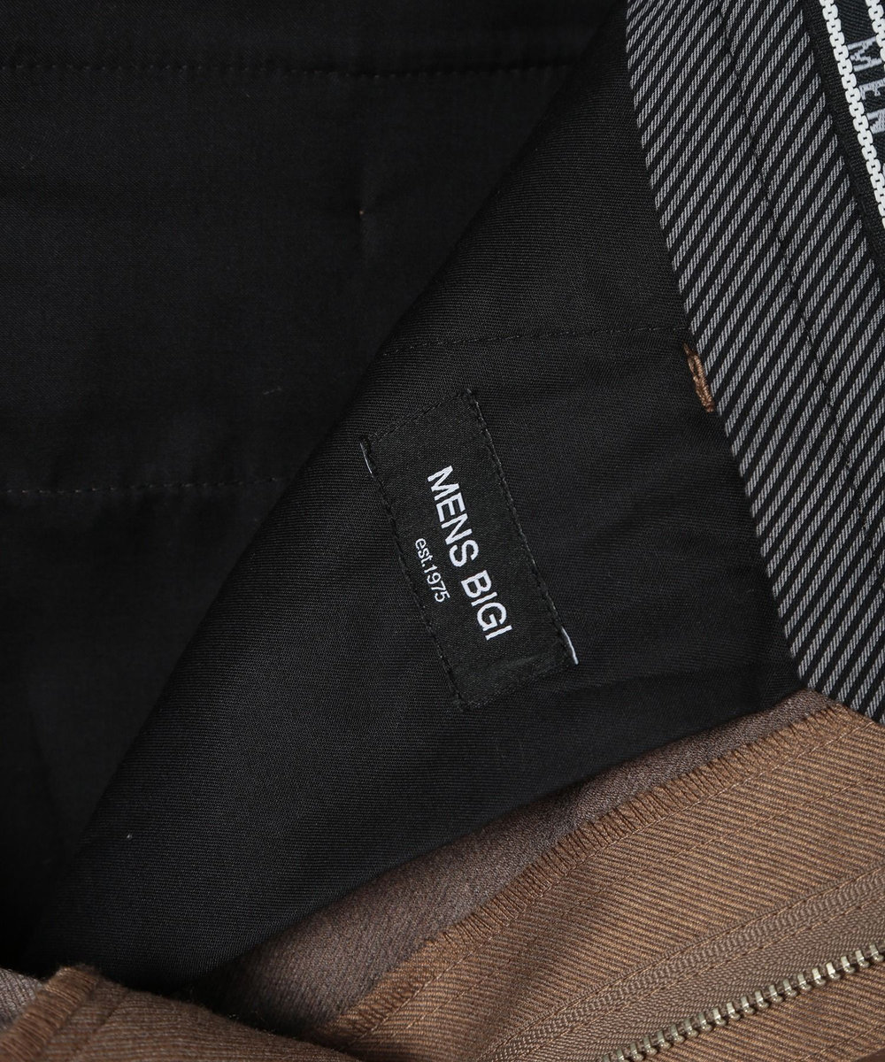 MEN'S BIGI TRストレッチクリースパンツ ベージュ