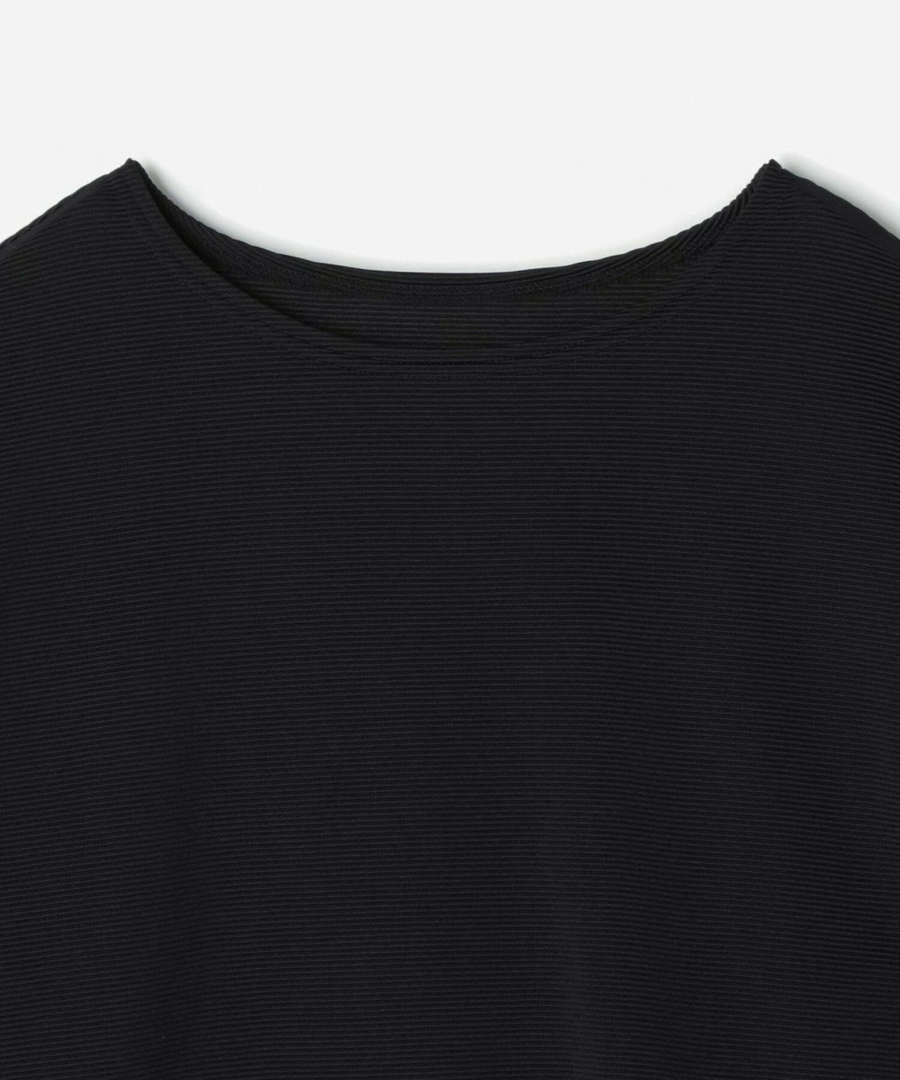 feerique Lサイズ（大きいサイズ） 【大きいサイズ】feerique ラッセルピケボートネックプルオーバー ブラック
