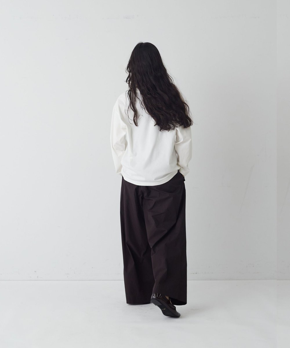 congés payés ADIEU TRISTESSE 《ナガノチサトさんコラボ》ロングスリーブTシャツ オフホワイト