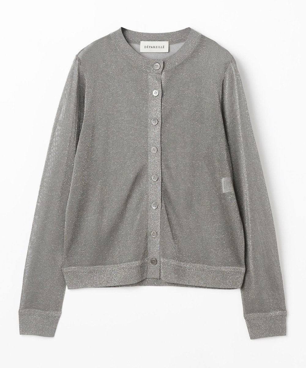 DÉPAREILLÉ LAME CARDIGAN / ラメカーディガン グレー