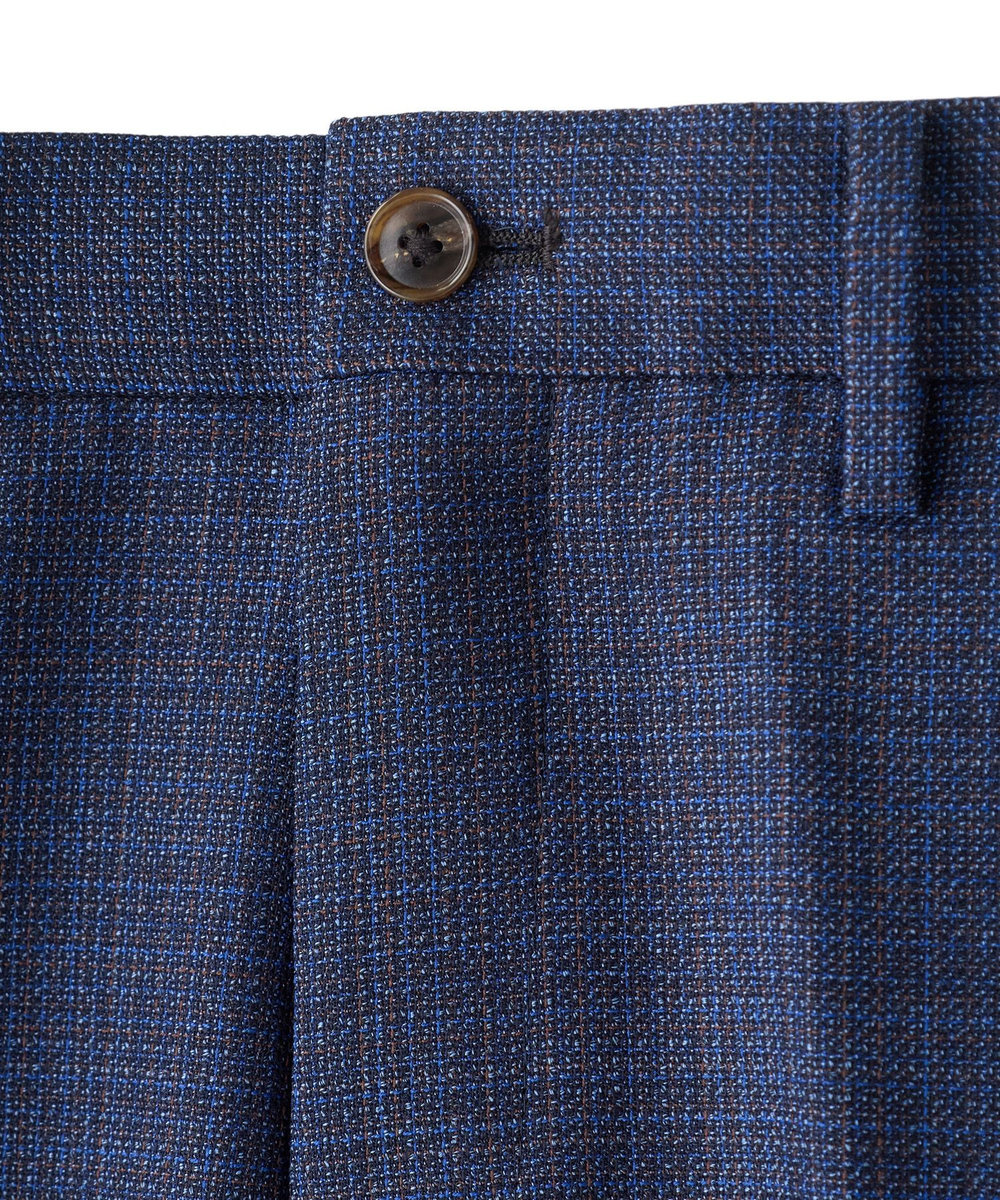 MEN'S BIGI ミックスヤーン/ホップサックスラックス ネイビー