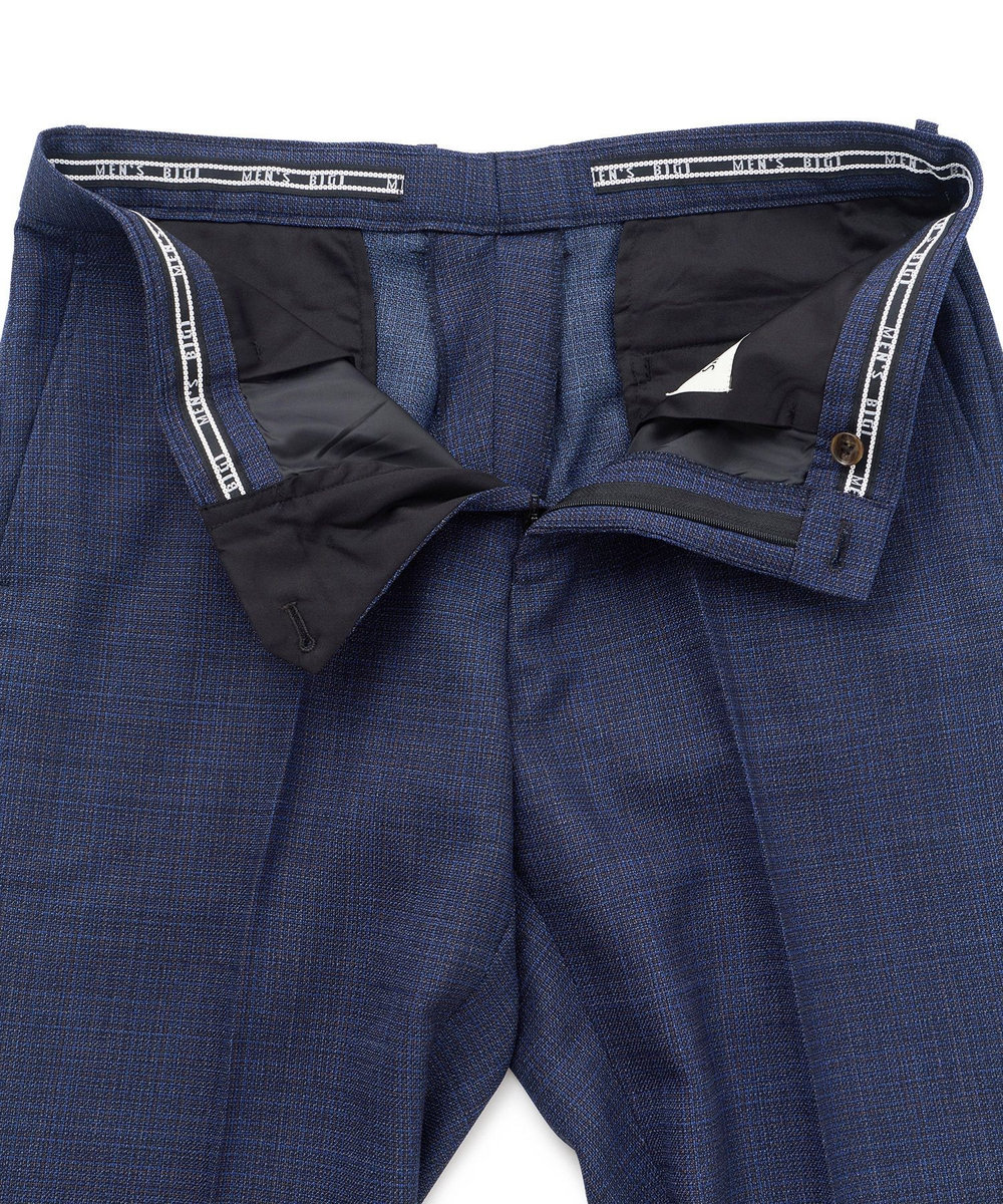 MEN'S BIGI ミックスヤーン/ホップサックスラックス ネイビー