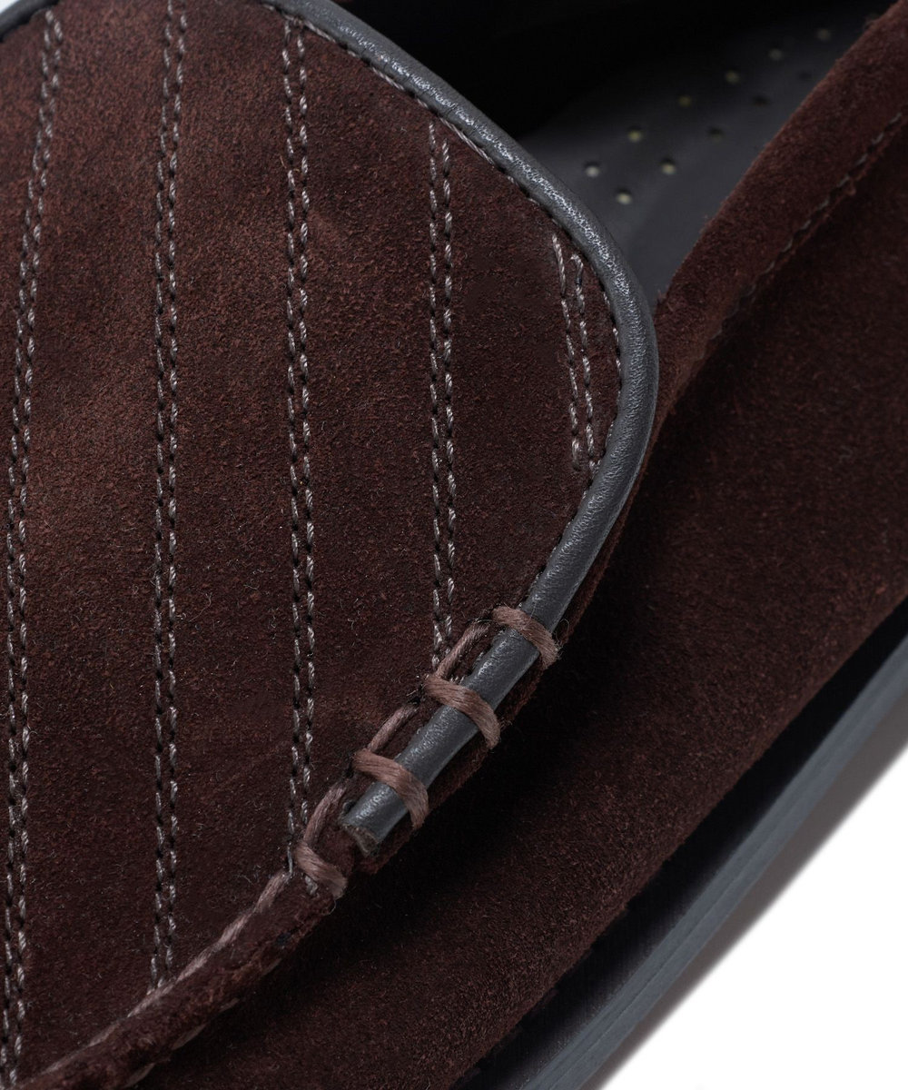 MEN'S BIGI 《G.H BASSコラボ》トラムステッチレザーローファー ブラウン