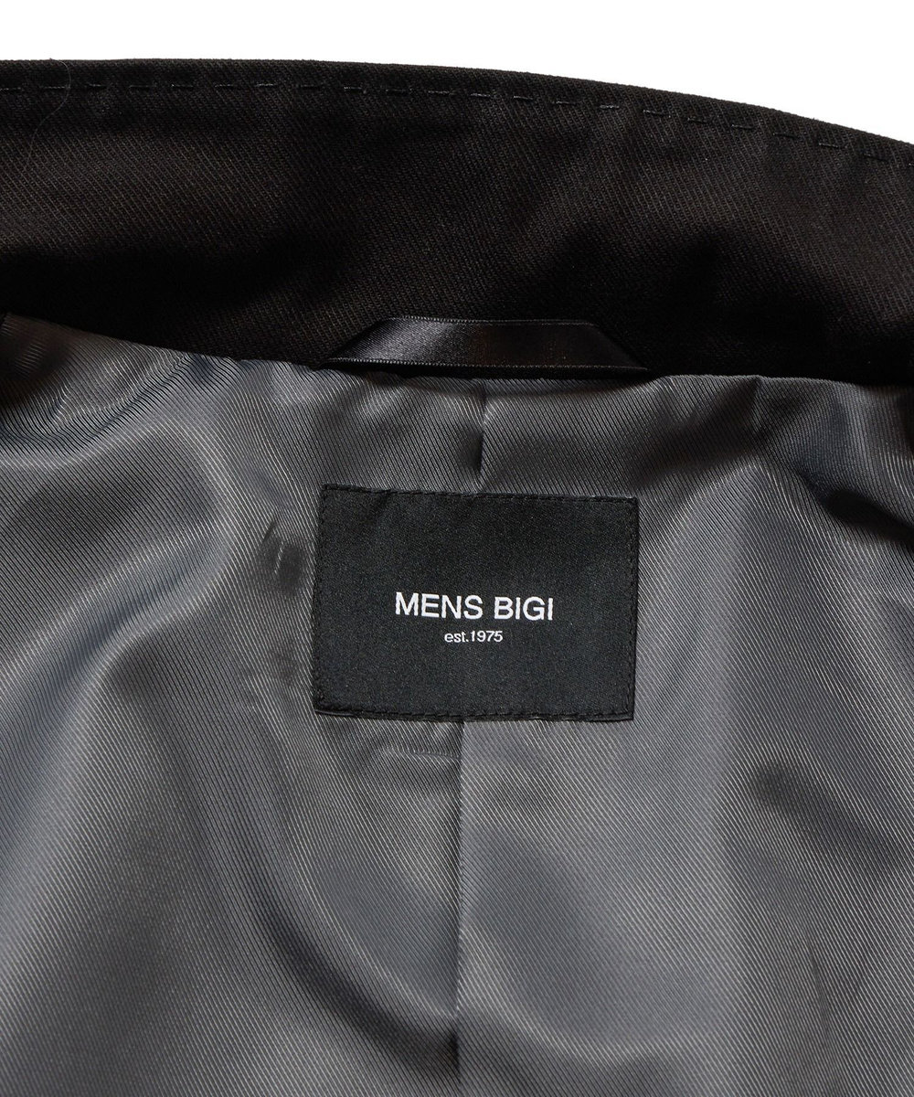MEN'S BIGI クロームタンニングレザージャケット ブラック