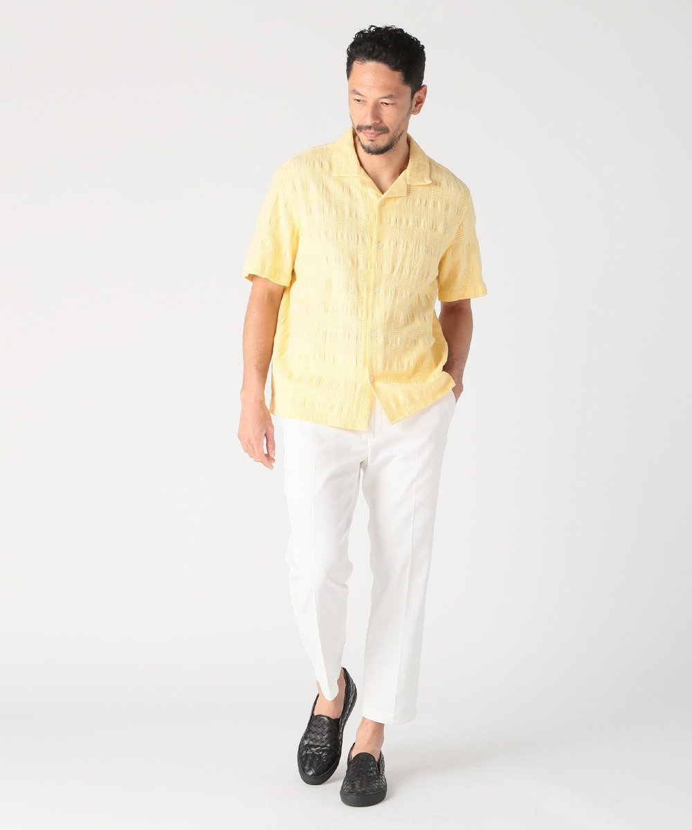 MEN'S BIGI 【Wax London/ワックスロンドン】ジャガードシャツ イエロー