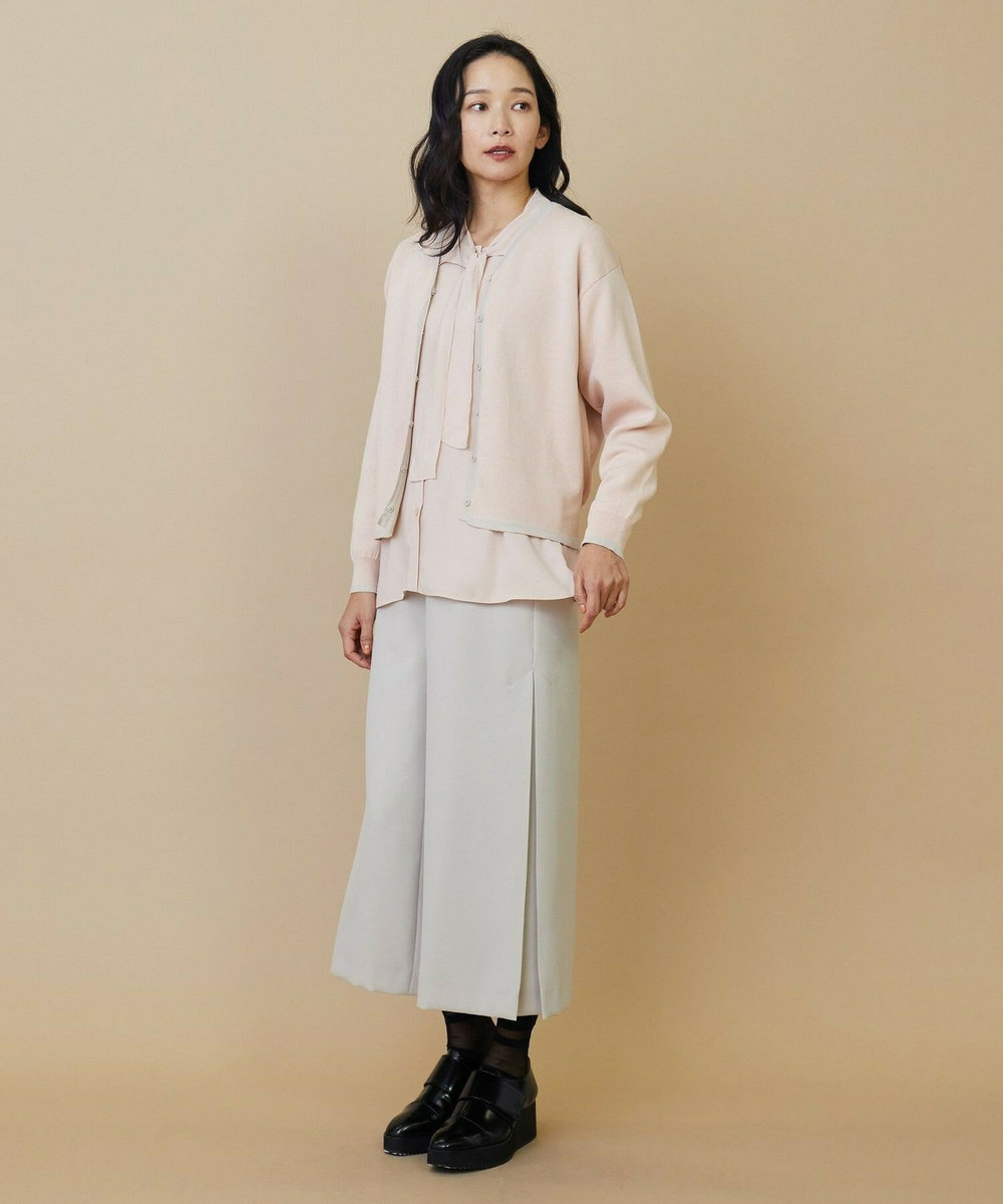 L'EQUIPE ダブルサテンワイドパンツ ベージュ