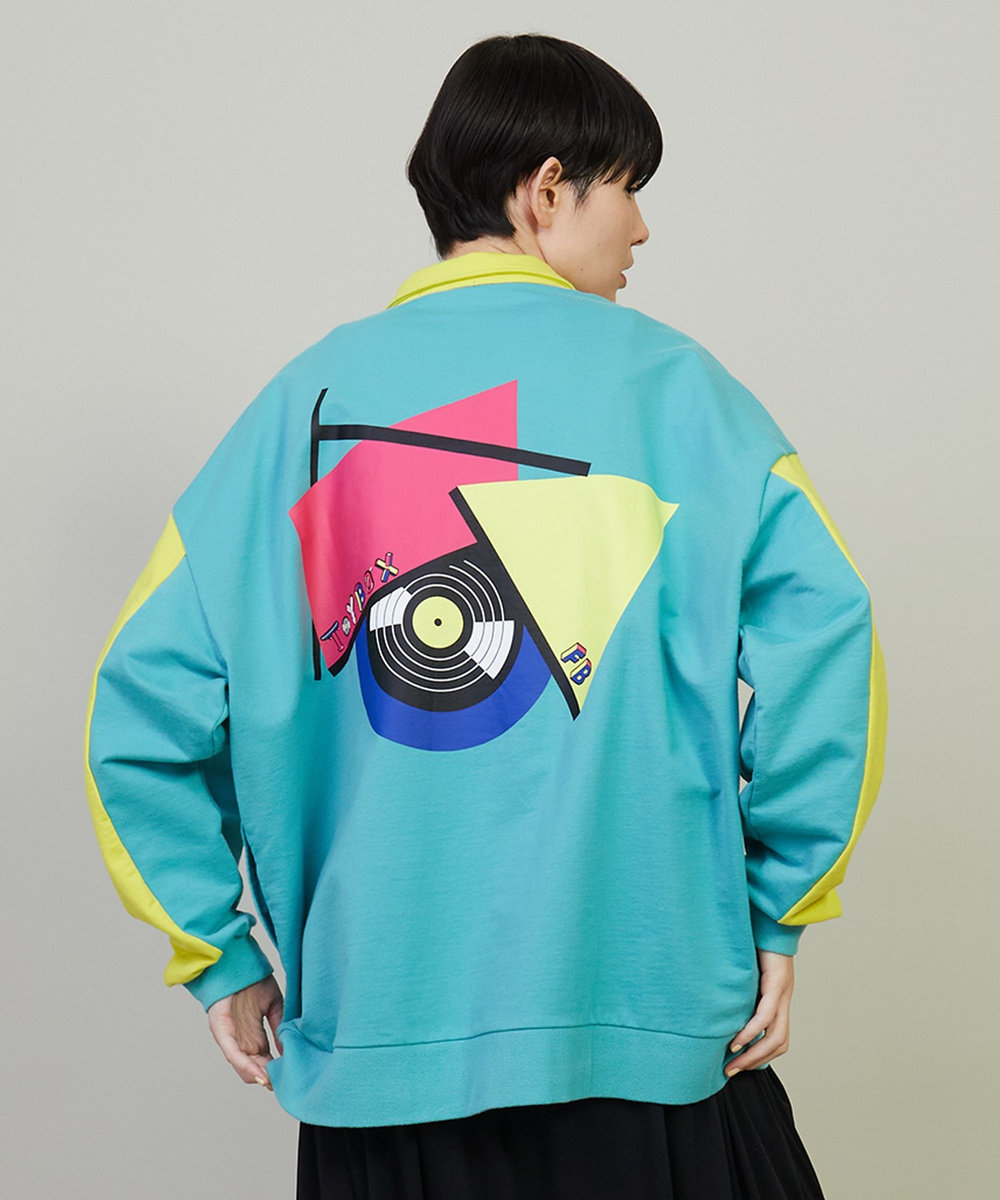 FRAPBOIS トイボウラケ トレーナー ブルー