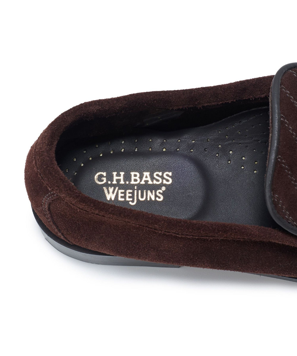 MEN'S BIGI 《G.H BASSコラボ》トラムステッチレザーローファー ブラウン