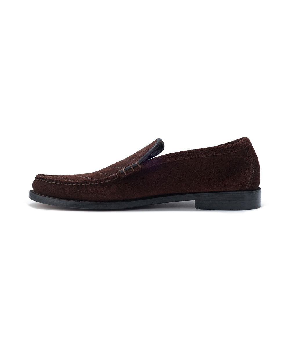 MEN'S BIGI 《G.H BASSコラボ》トラムステッチレザーローファー ブラウン
