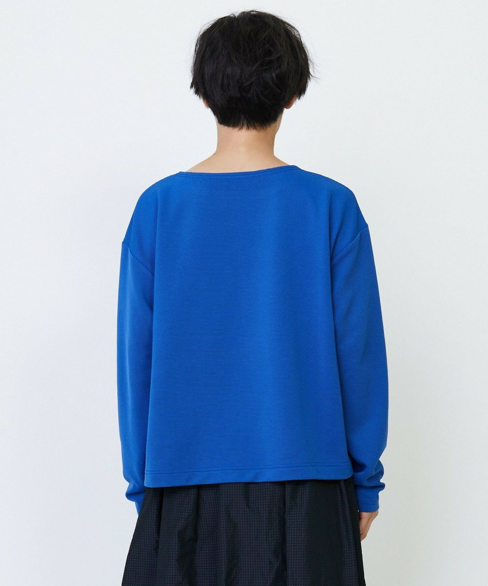 feerique Lサイズ（大きいサイズ） 【大きいサイズ】feerique ラッセルピケボートネックプルオーバー ブルー