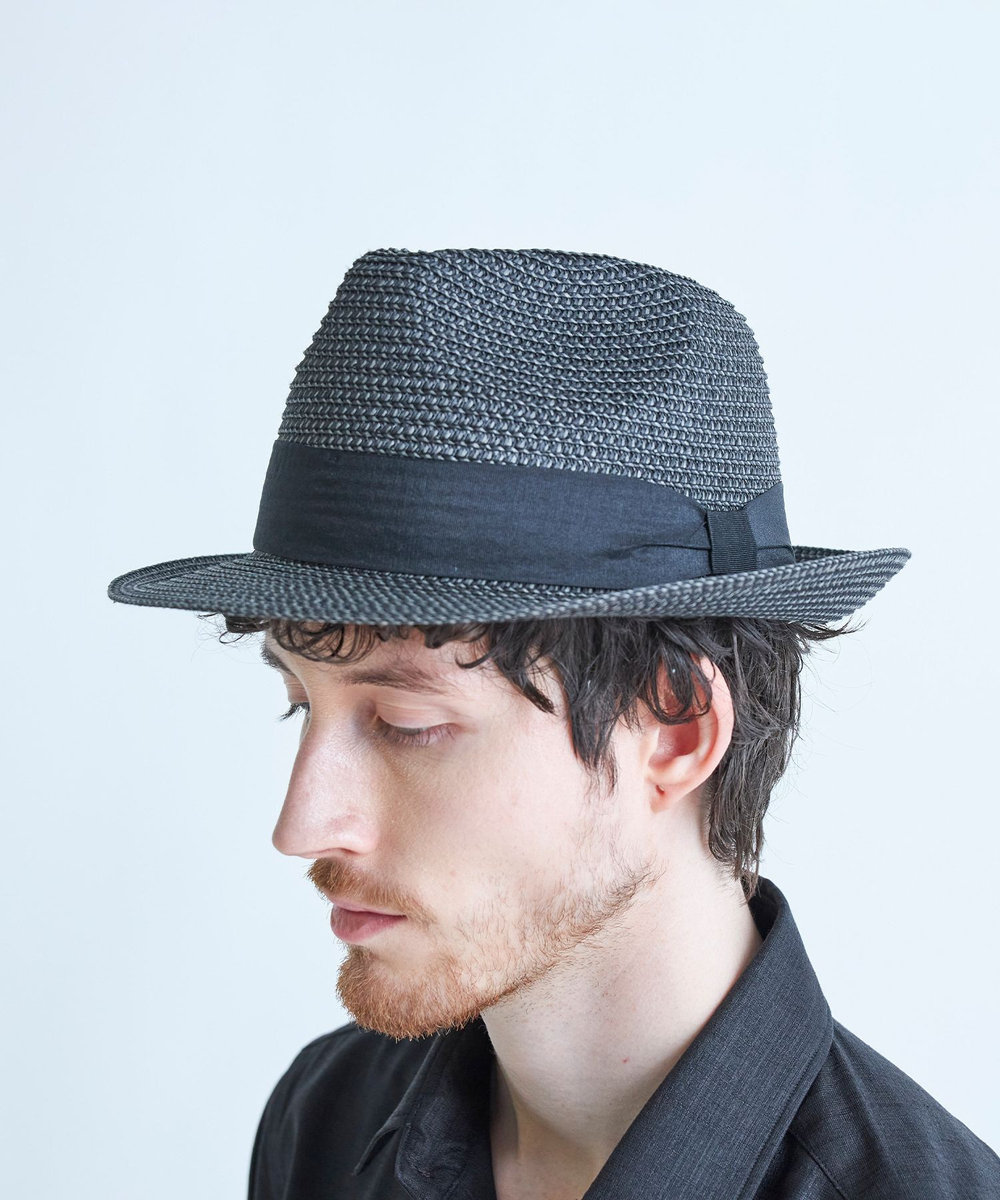 MEN'S BIGI PAPER FOLDING HAT ブラック