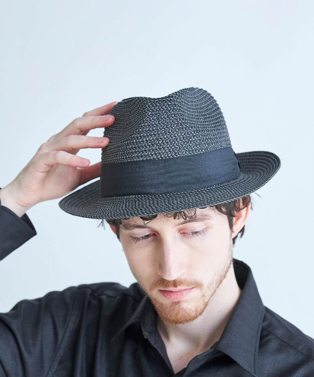 MEN'S BIGI PAPER FOLDING HAT ブラック