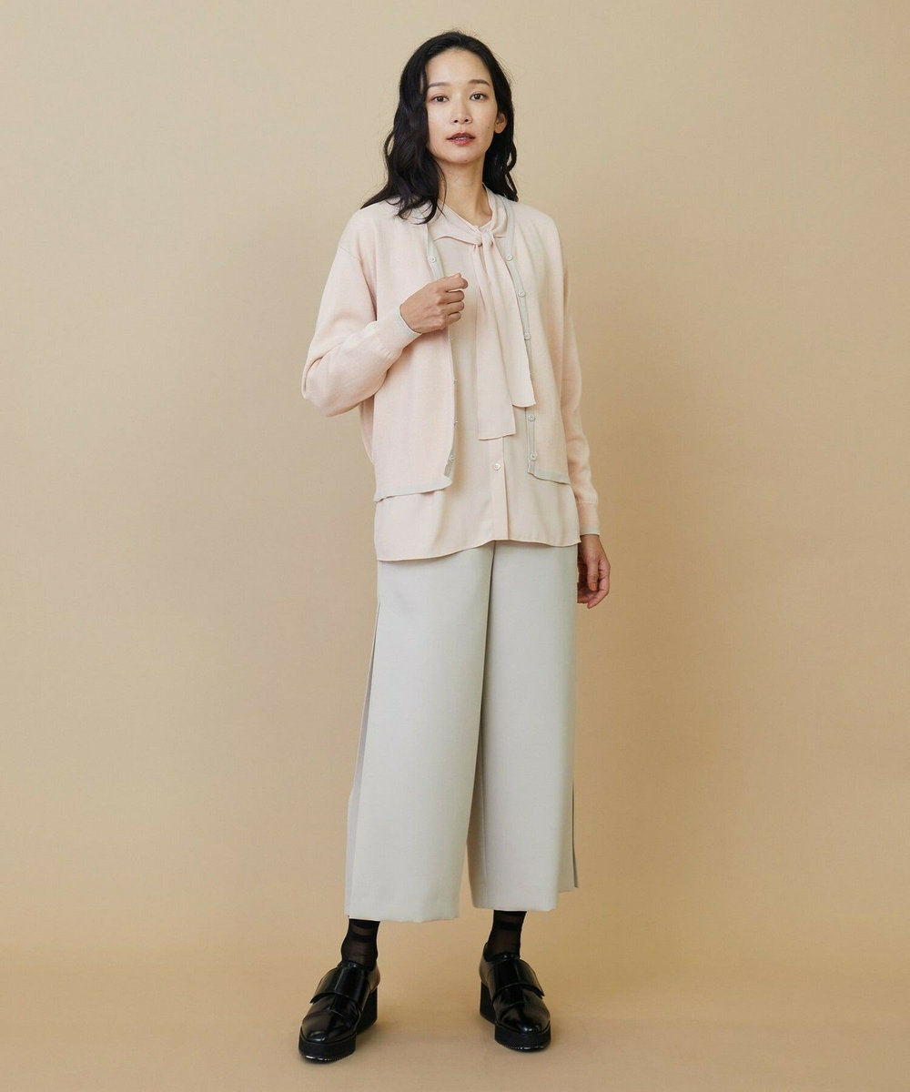 L'EQUIPE ダブルサテンワイドパンツ ベージュ