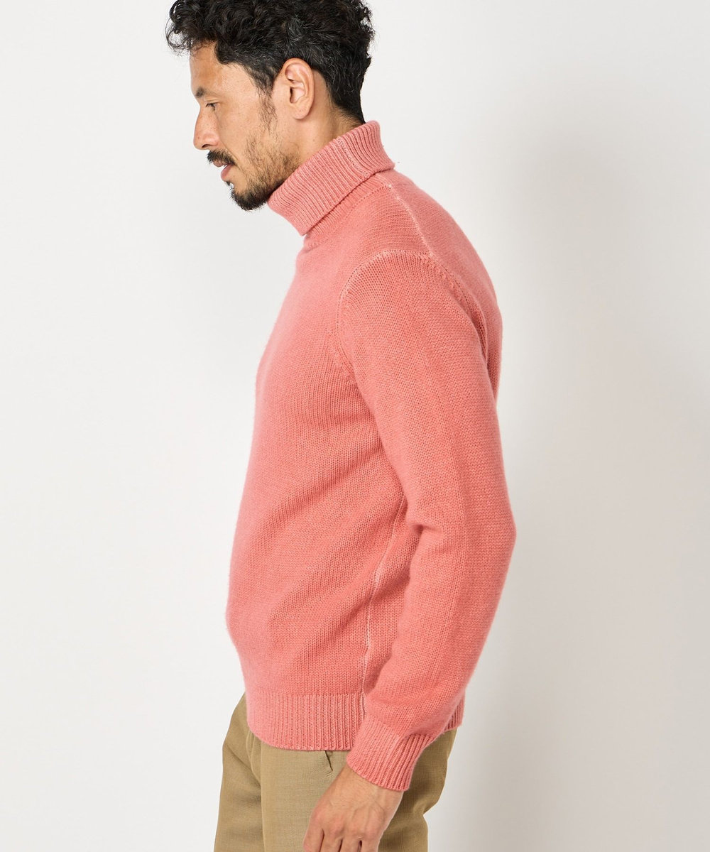 MEN'S BIGI 【FILIPPO DE LAURENTIIS】5Gタートルネックニット ピンク