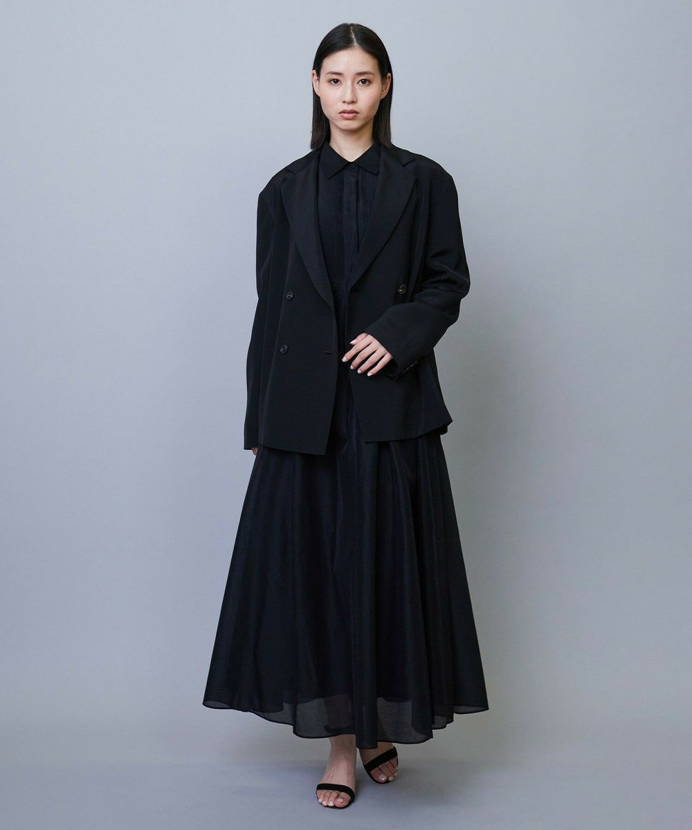L'EQUIPE COUTURIER コットンシルクワンピース ブラック