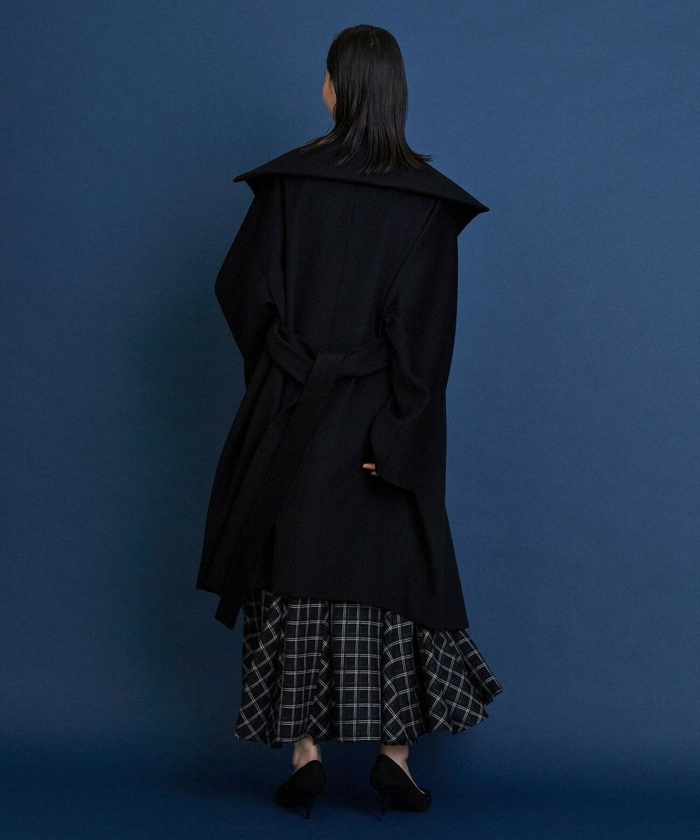 L'EQUIPE COUTURIER ピュアカシミヤロングコート ブラック