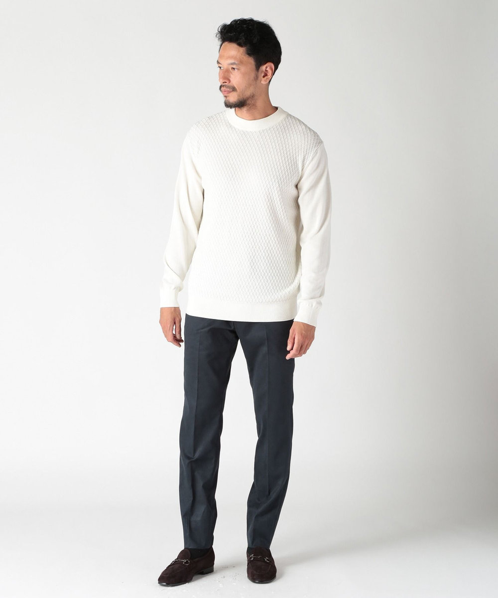 MEN'S BIGI コマスエードストレッチパンツ（セットアップ対応） ネイビー