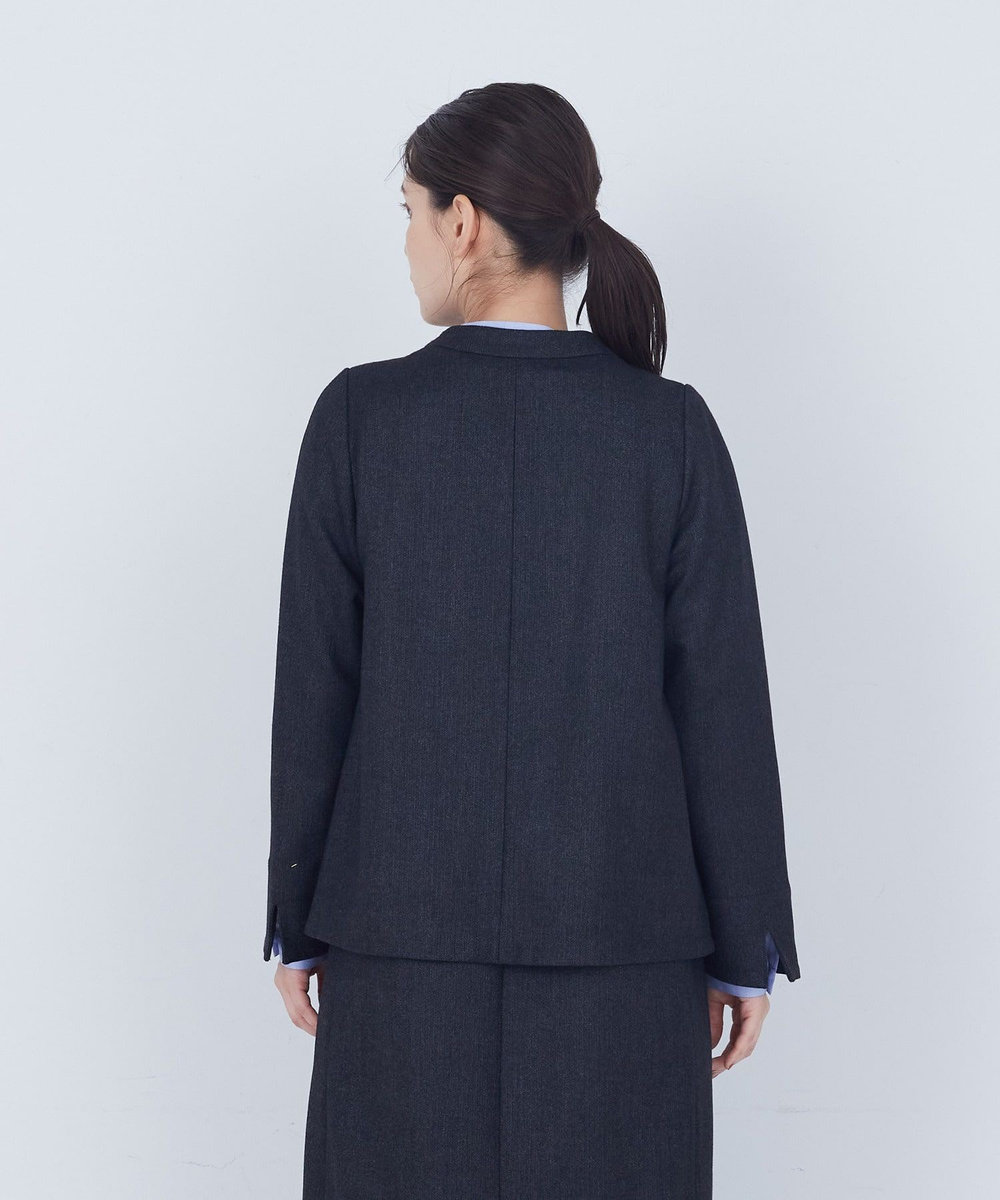 ADIEU TRISTESSE リーフカットジャケット チャコールグレー