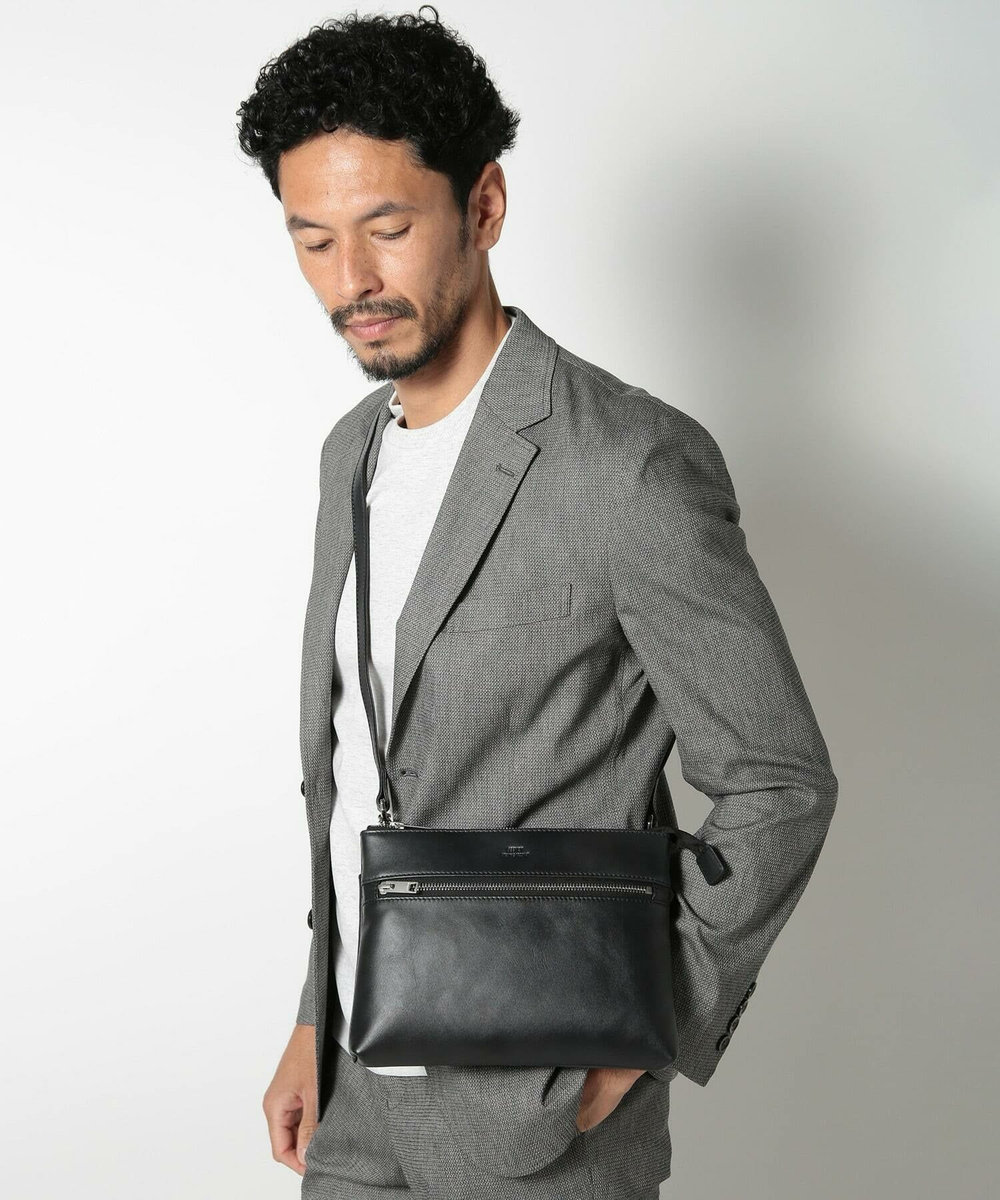 MEN'S BIGI 【SEEKER/シーカー】2wayクラッチ&ショルダーバッグ ブラック