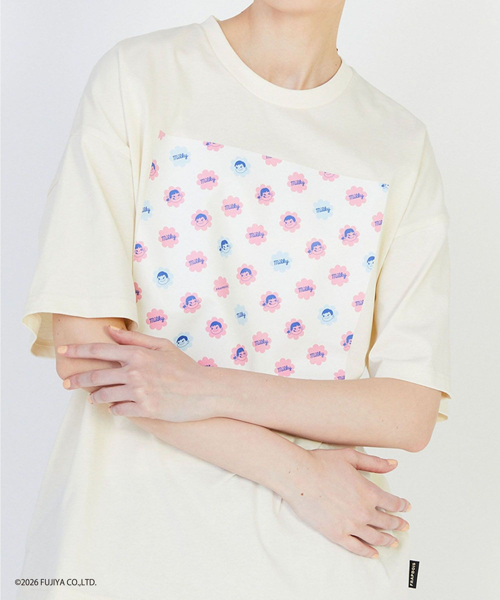FRAPBOIS ミルキー ボックスＴシャツ アイボリー