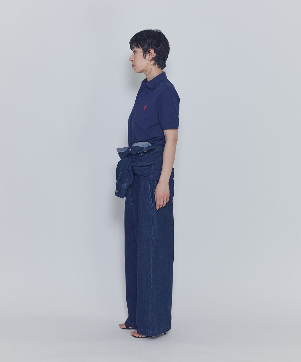 1er Arrondissement ＜POLO RALPH LAUREN（ポロ ラルフ ローレン）＞カスタムスリムフィットポロシャツ ホワイト