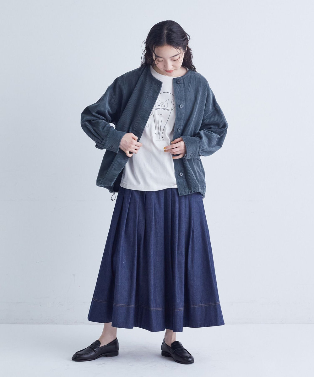 congés payés ADIEU TRISTESSE ichiro yamaguchi.ロングＴシャツ ライトグレー