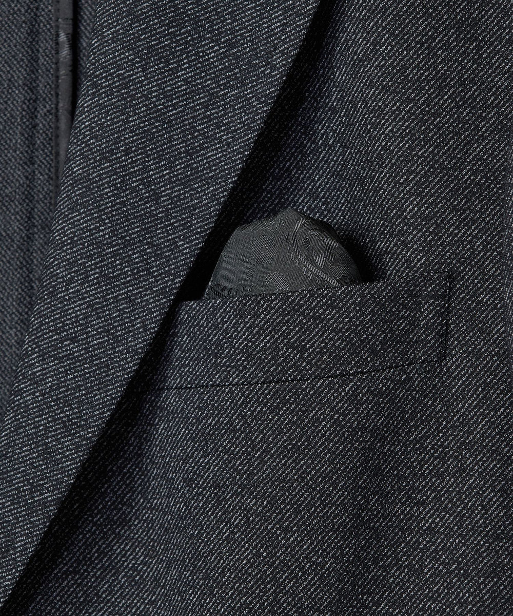 MEN'S BIGI 【ACTIVE TAILOR/アクティブテイラー】ハイゲージツイル ジャージジャケット＜防シワ性＞＜ストレッチ＞ ブラック