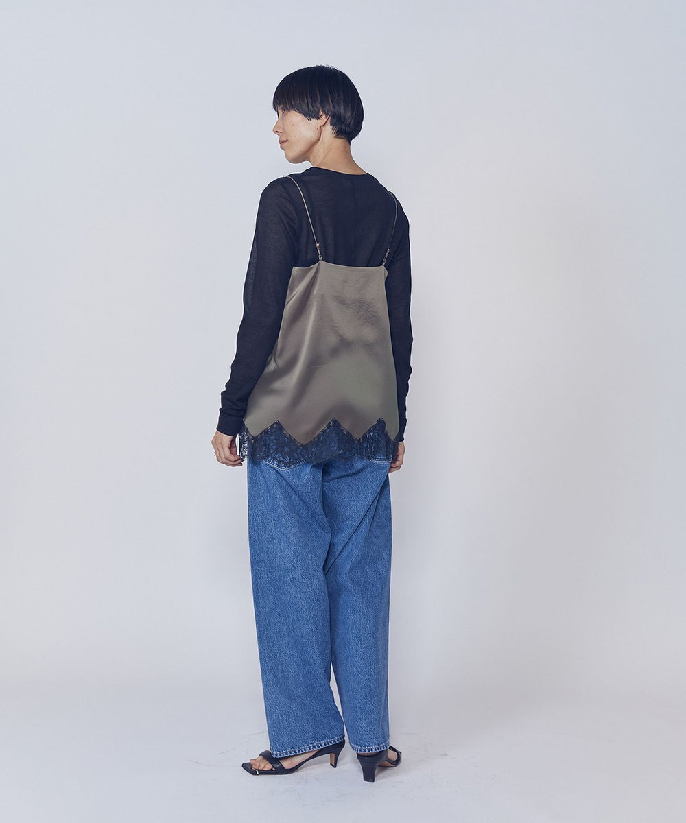 1er Arrondissement 【追加】シアーロングスリーブＴシャツ ブラック