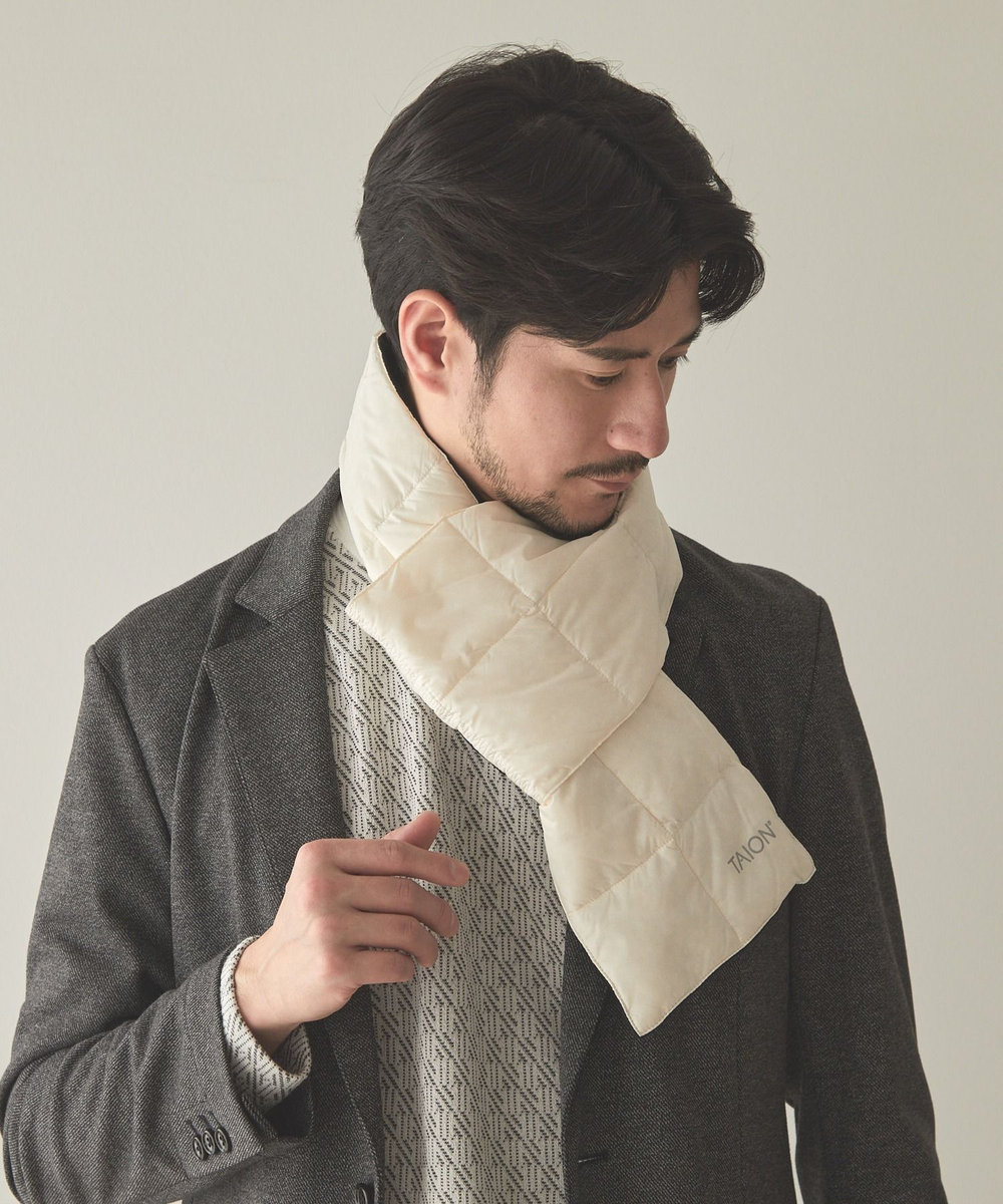 UNION STATION TAION BASIC DOWN SCARF ホワイト