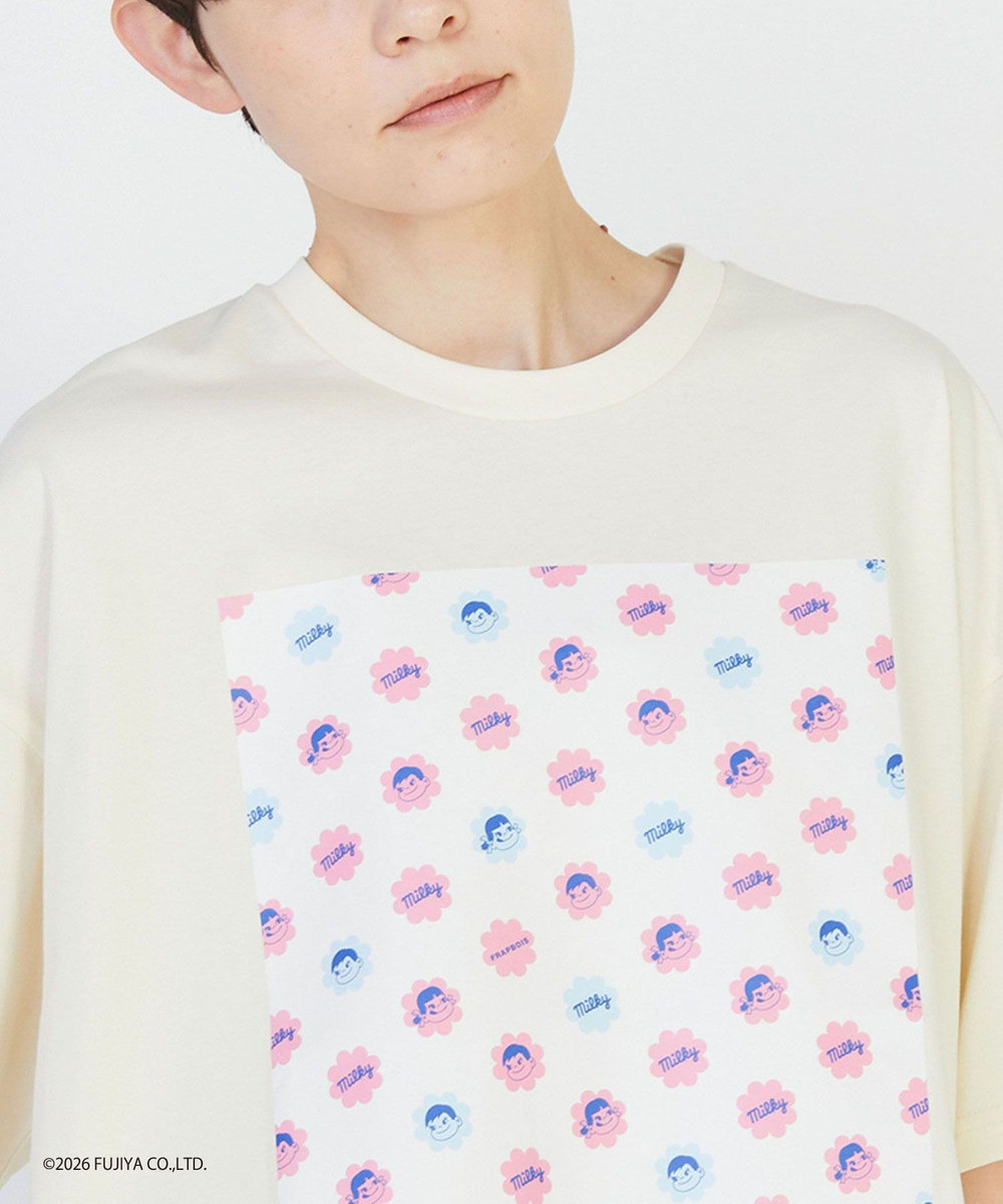 FRAPBOIS ミルキー ボックスＴシャツ アイボリー