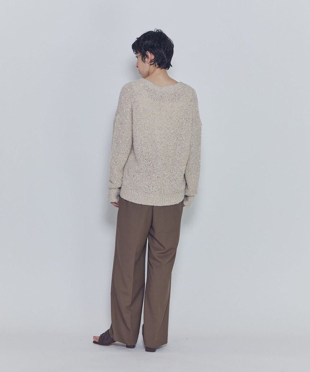 1er Arrondissement ファンシーヤーンカーディガン ベージュ