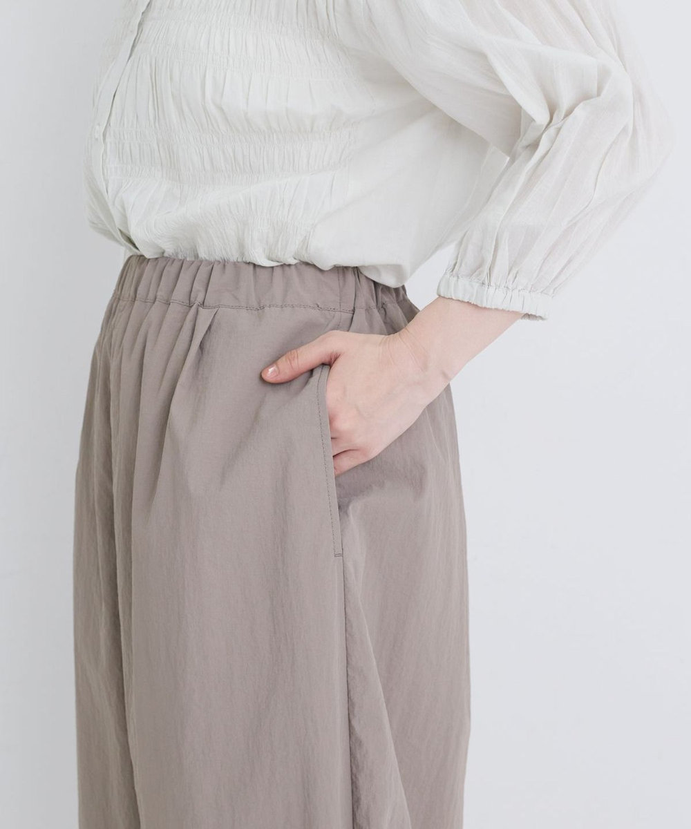 congés payés ADIEU TRISTESSE 【FAVE】ナイロンワイドサルエルパンツ モカ
