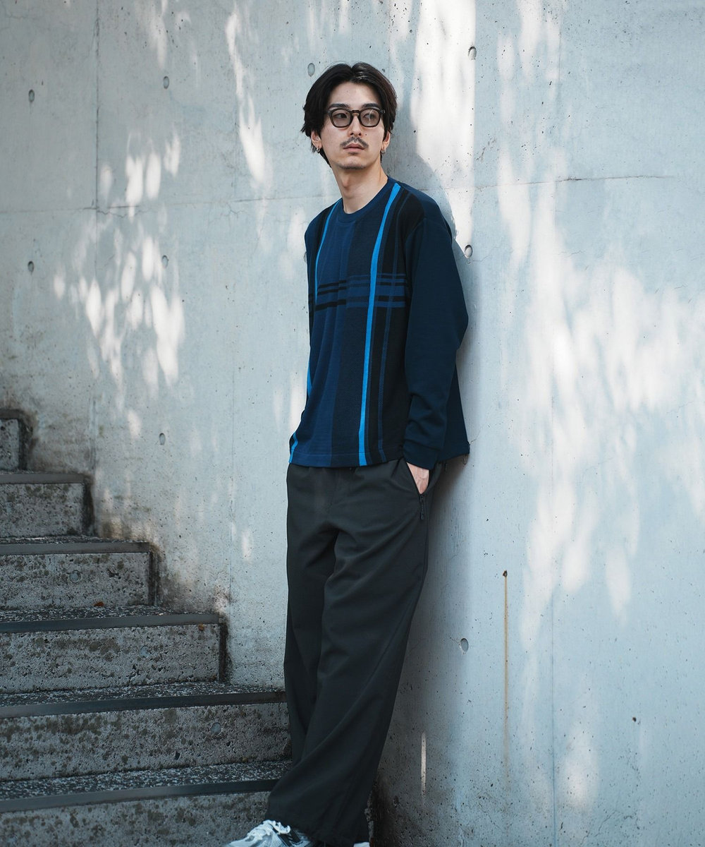 UNION STATION ＊WEB限定 ドッキング キリカエ オーバーロンT ネイビー