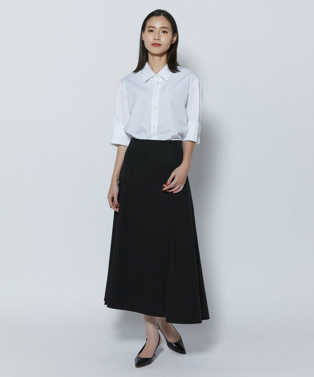 L'EQUIPE COUTURIER 100/2シルケットコットンシャツ ホワイト
