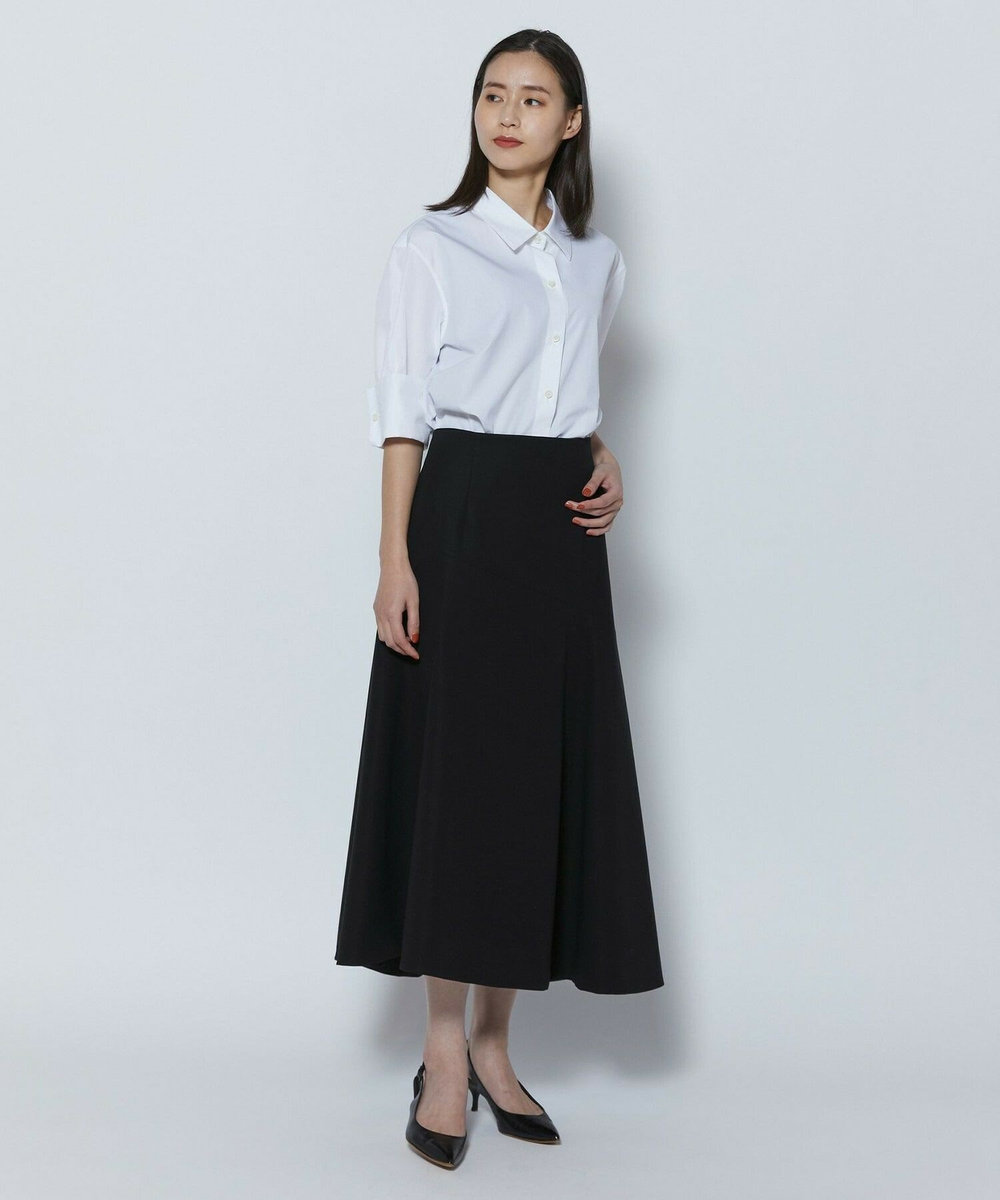 L'EQUIPE COUTURIER 100/2シルケットコットンシャツ ホワイト