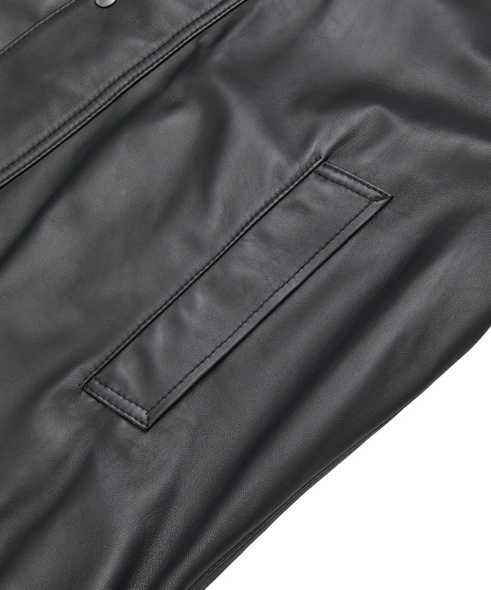 MEN'S BIGI シープレザーブルゾン ブラック