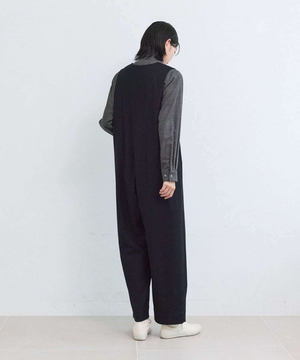 LOISIR ウールフラノオールインワン ブラック