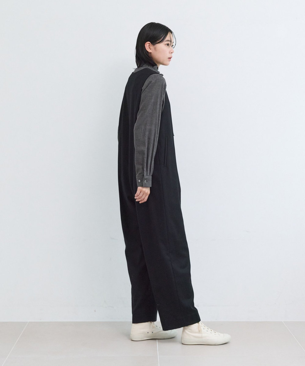 LOISIR ウールフラノオールインワン ブラック